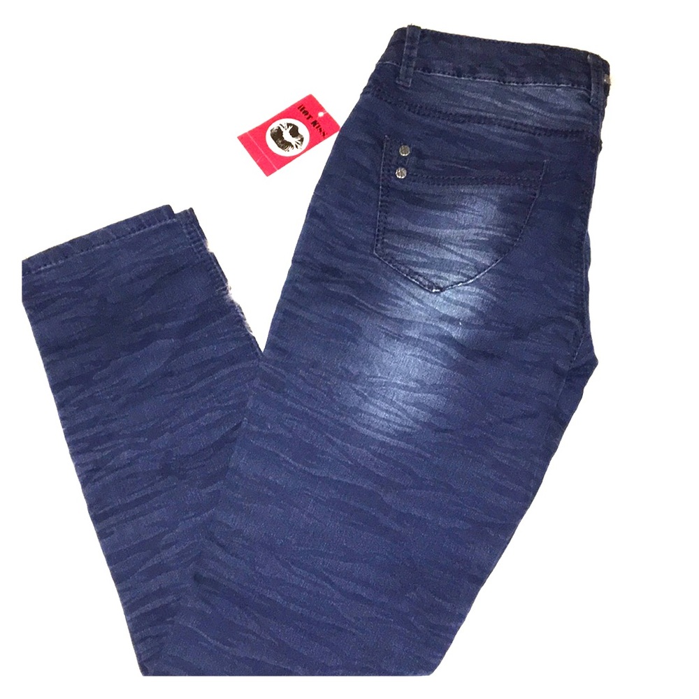 HOT KISS 💋 Tiger Zebra Denim Jeans Pants SKINNY